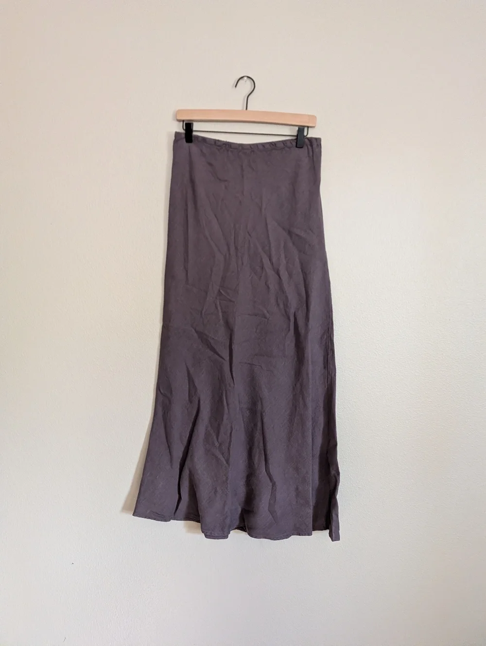 Bryn Walker Light Linen Purple Maxi Skirt Pull On Elastic Waist Size Small - Picture 2 of 9